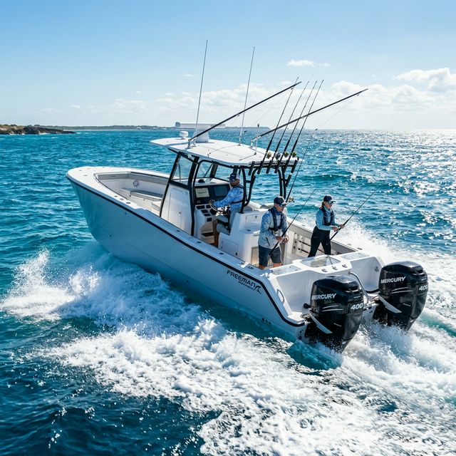 Offshore center console fishing charter in Northeast Florida